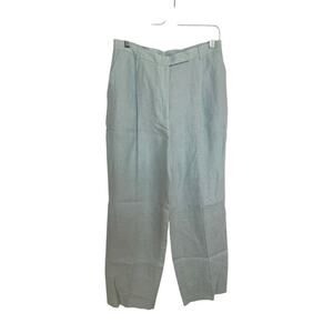 Amanda Smith Pure Linen sea blue pants size 14